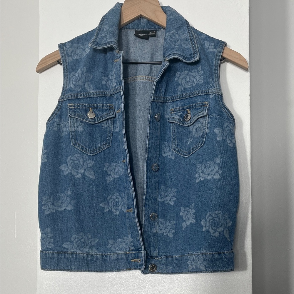 Vero Moda Blue Denim Vest